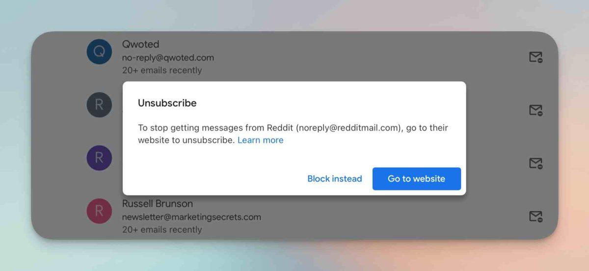 Gmail’e Bomba Gibi Özellik Geliyor: Yağmur Gibi Yağan Kampanya E-Postalarından Kolayca Kurtulabilirsiniz
