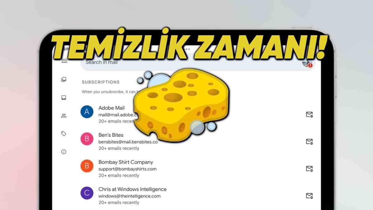 Gmail’e Bomba Gibi Özellik Geliyor: Yağmur Gibi Yağan Kampanya E-Postalarından Kolayca Kurtulabilirsiniz