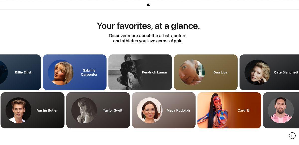 Apple; Şarkıcıları, Oyuncuları ve Sporcuları Keşfetmenin Yeni Yolu 