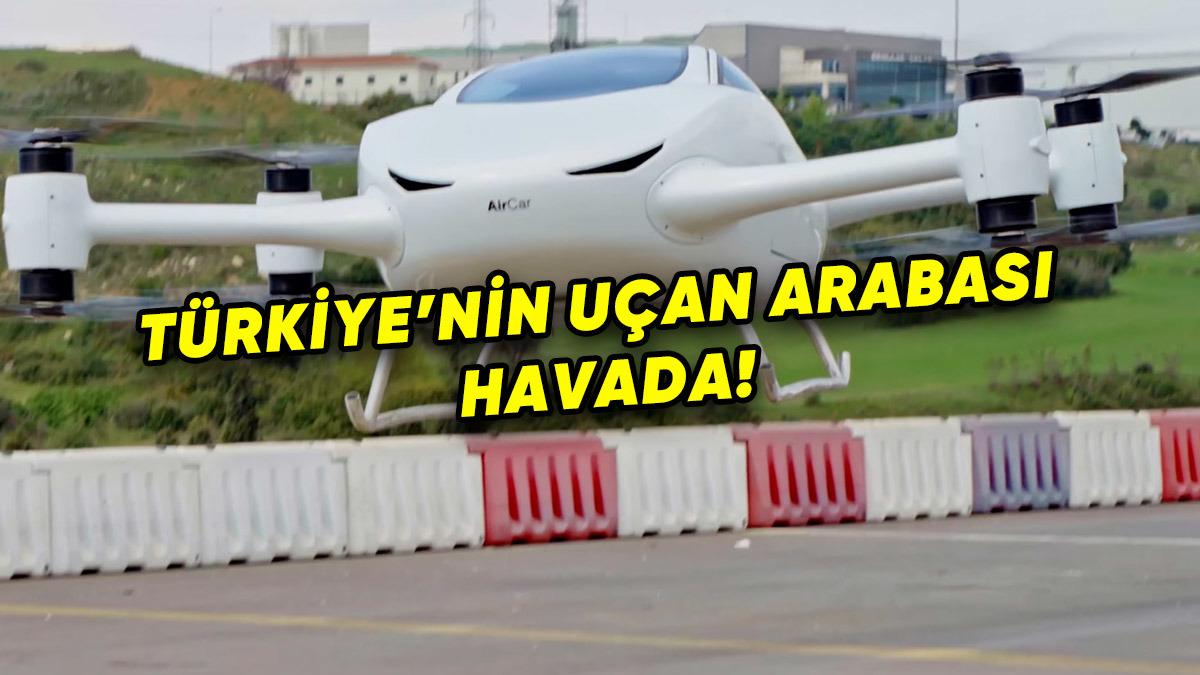 Türkiye’de Bir İlk: Yerli Uçan Arabayla İnsanlı Test Uçuşu Gerçekleştirildi [Video]
