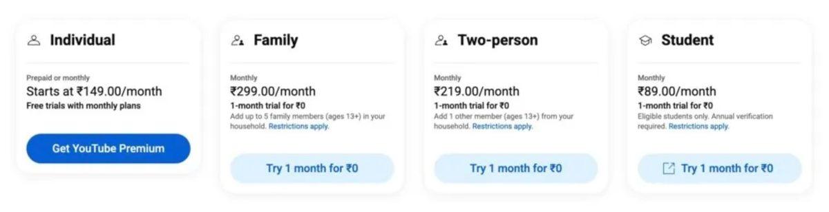 YouTube İki Kişilik Premium Abonelik Planını Test Etmeye Başladı: Aile Planından Daha Ucuz!