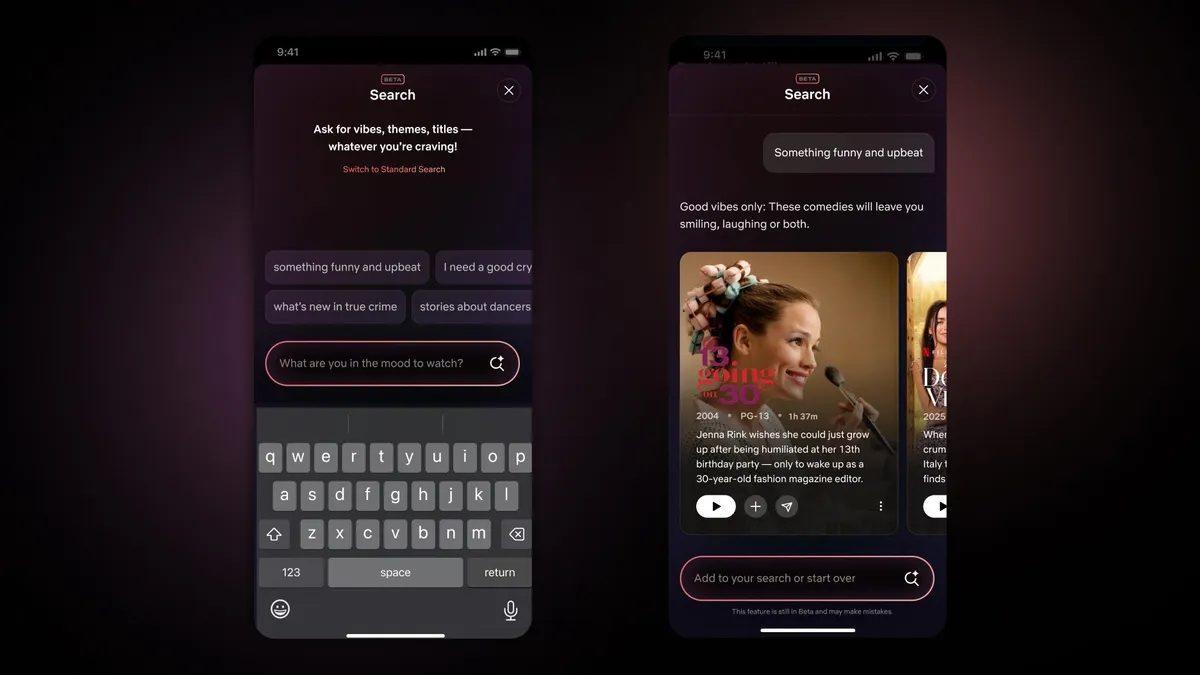 Netflix’e Çok Seveceğiniz Bir Yapay Zekâ Özelliği Geliyor: Konuşarak Dizi ve Film Önerisi İsteyebileceksiniz!