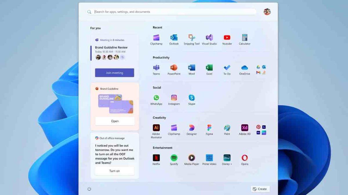 Böyle de Olabilirdi: Microsoft, Windows 11’in Başlat Menüsü İçin Reddedilen Tasarım Fikirlerini Paylaştı