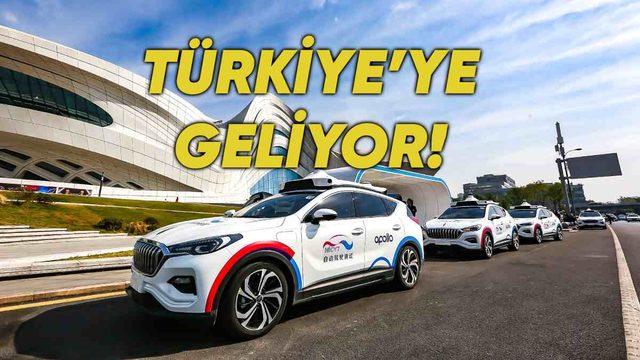 Baidu, Türkiye’de Sürücüsüz Taksi Hizmeti Vermeye Başlayacak