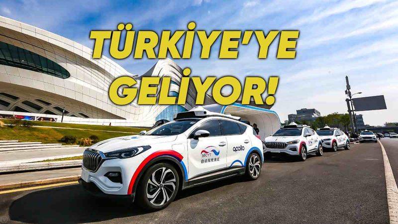 Baidu, Türkiye’de Sürücüsüz Taksi Hizmeti Vermeye Başlayacak