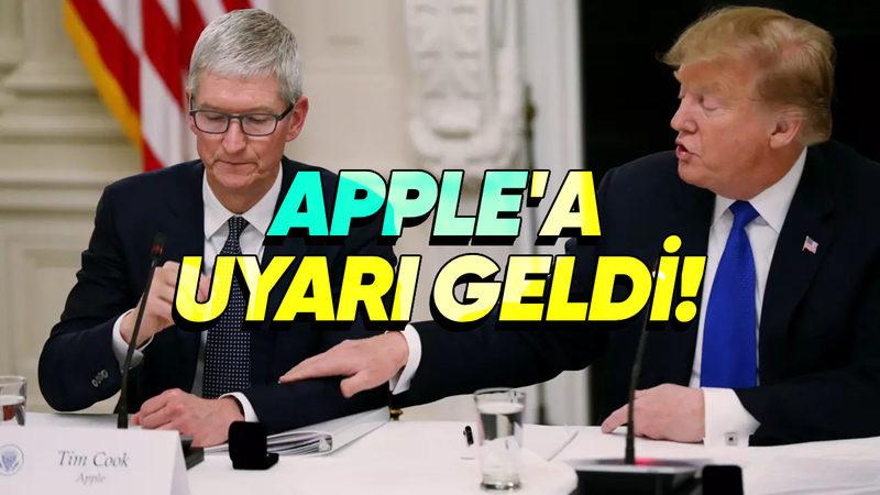 Trump’tan Apple CEO’suna Uyarı: "Sana Şu Ana Kadar İyi Davrandım Ama..."