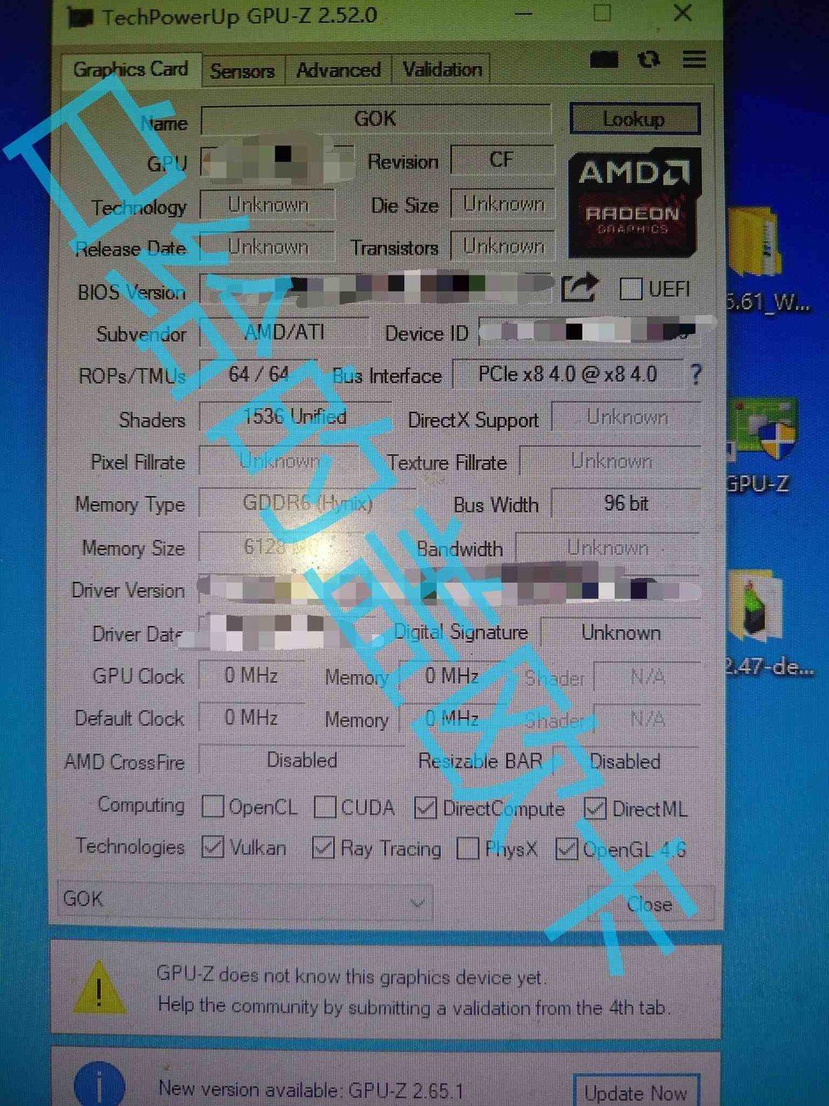 AMD Radeon RX 7500 Ekran Kartı Nihayet Ortaya Çıktı