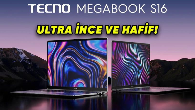 TECNO, Yapay Zekâ Destekli Dizüstü Bilgisayarı "Megabook S16"yı Duyurdu
