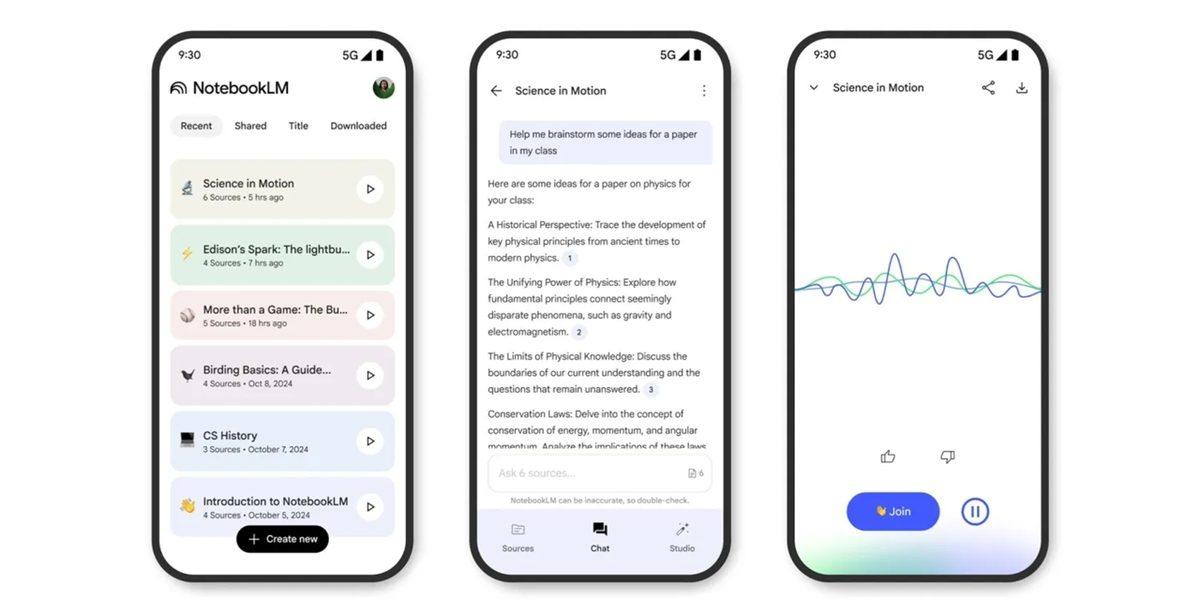Google’ın Viral Olan Yapay Zekâlı Not Aracı ’NotebookLM’, Android ve iOS İçin Çıktı