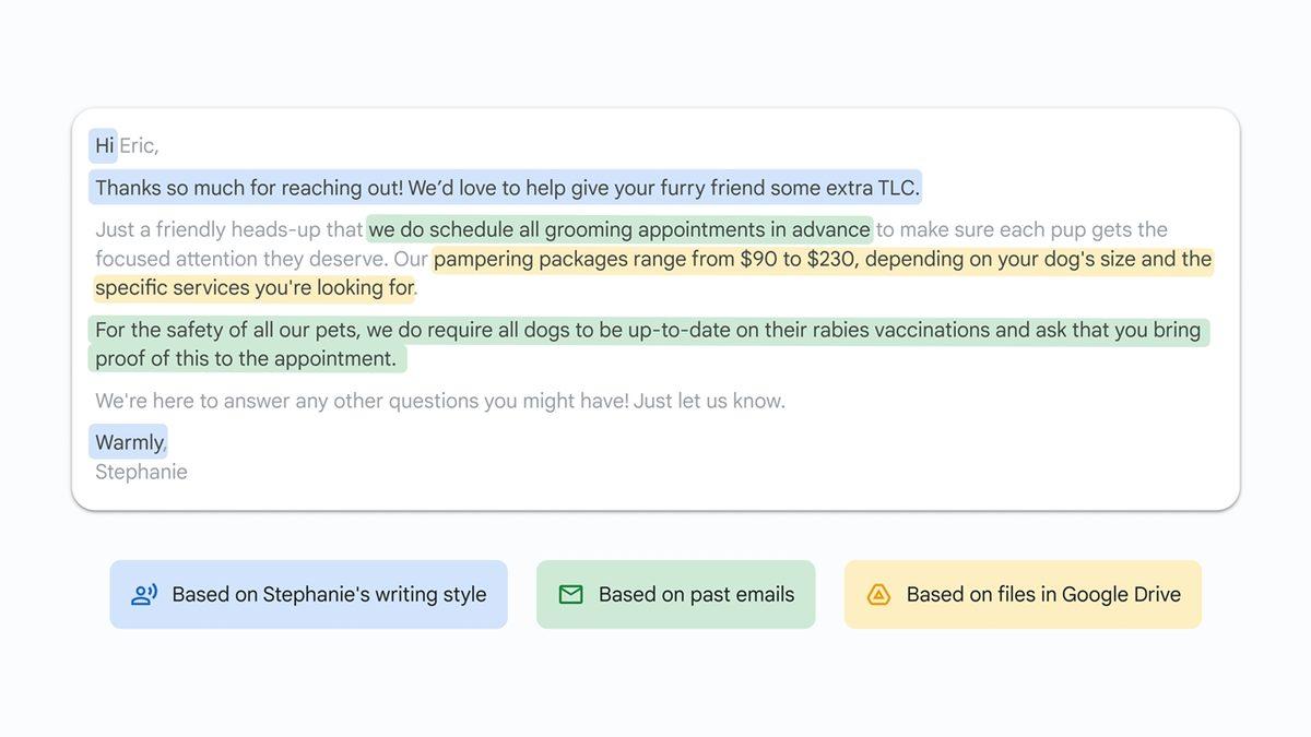Gmail, Yapay Zekâ Destekli Yeni ’Akıllı Yanıtlarla’ Artık Sizi ve Belgelerinizi Daha İyi Tanıyacak