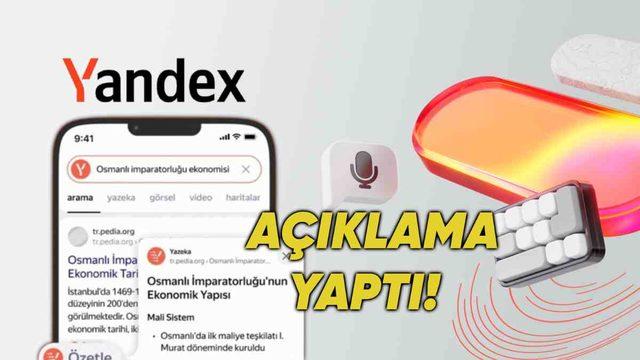Yandex Türkiye’den Yapay Zekâ Destekli Arama ile İlgili Açıklama Geldi