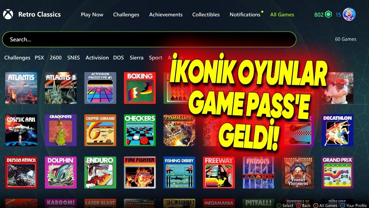 Game Pass Kütüphanesine 50’den Fazla Klasik Oyun Eklendi: İşte "Retro Klasikler" Koleksiyonuyla Ulaşabileceğiniz Oyunlar!