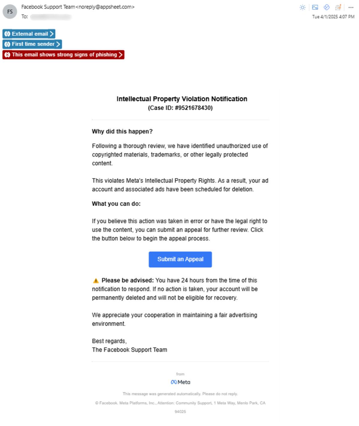 Dolandırıcılar Seviye Atladı Google Üzerinden Facebook’u Taklit Eden E-postalar Gönderiyorlar (%100 Gerçek Gibi Görünüyor)