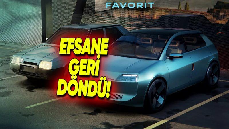 Efsane Hatchback Skoda Favorit, Modern Bir Elektrikli Konsept Olarak Yeniden Tasarlandı