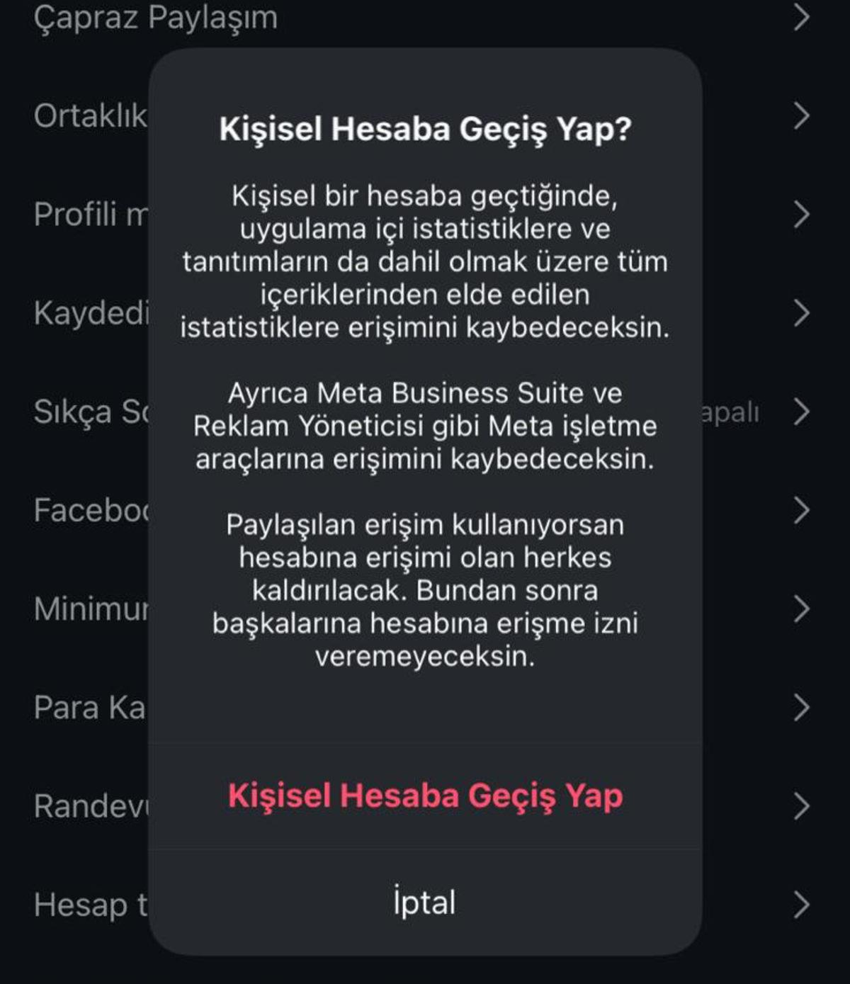 Profesyonel Hesap Kullanmayı Bırakmak mı İstiyorsunuz? Instagram’da Kişisel Hesaba Nasıl Geçilir?