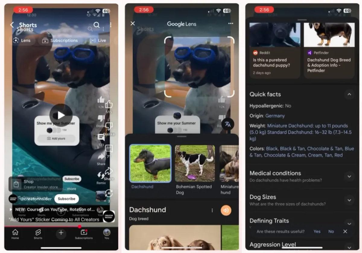 YouTube Shorts’a Google Lens Geliyor: Gördüğünüz Her Şeyin Ne Olduğunu, Fiyatını Öğrenebileceksiniz