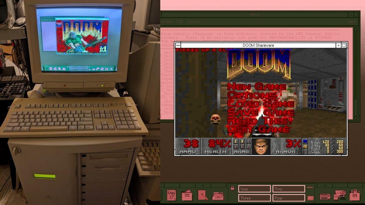 Hamilelik Testinden PDF Dosyasına Kadar Her Yerde Çalıştırılan DOOM, Şimdi de Apple’ın Neredeyse 30 Yıllık Bilgisayarında Oynatıldı