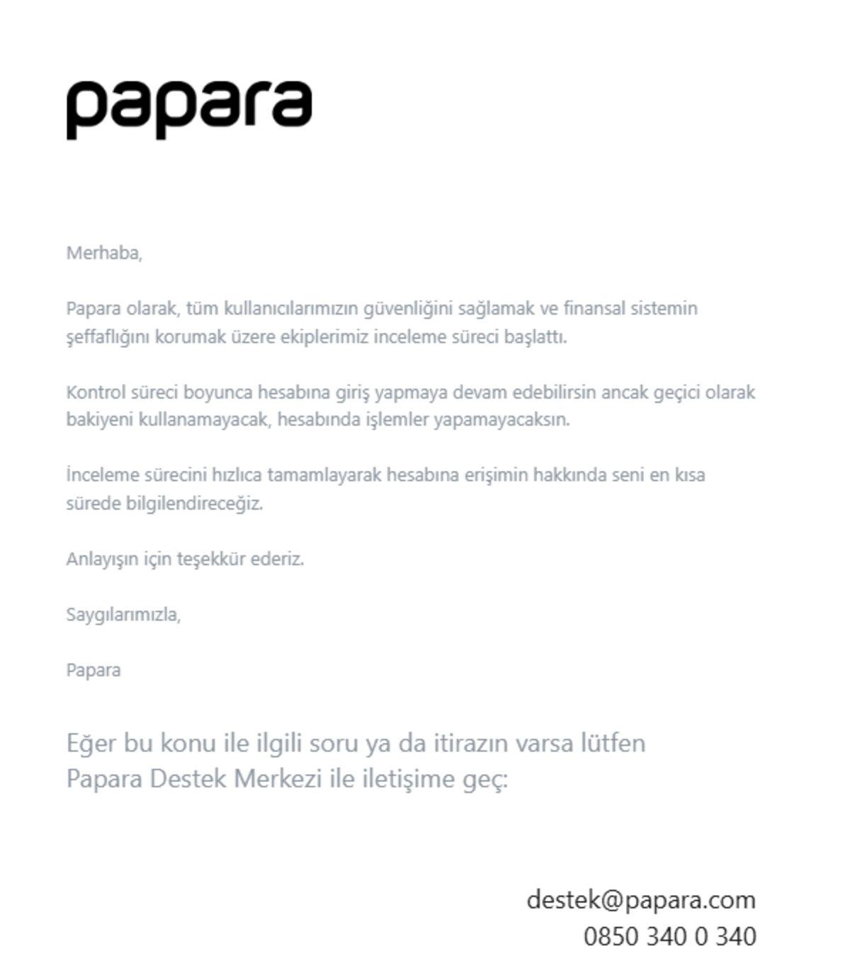Papara, İnceleme Başlattı ve Kullanıcı Hesaplarını Bloke Etti: Bakiyeler Duruyor Ama İşlem Yapılamıyor!