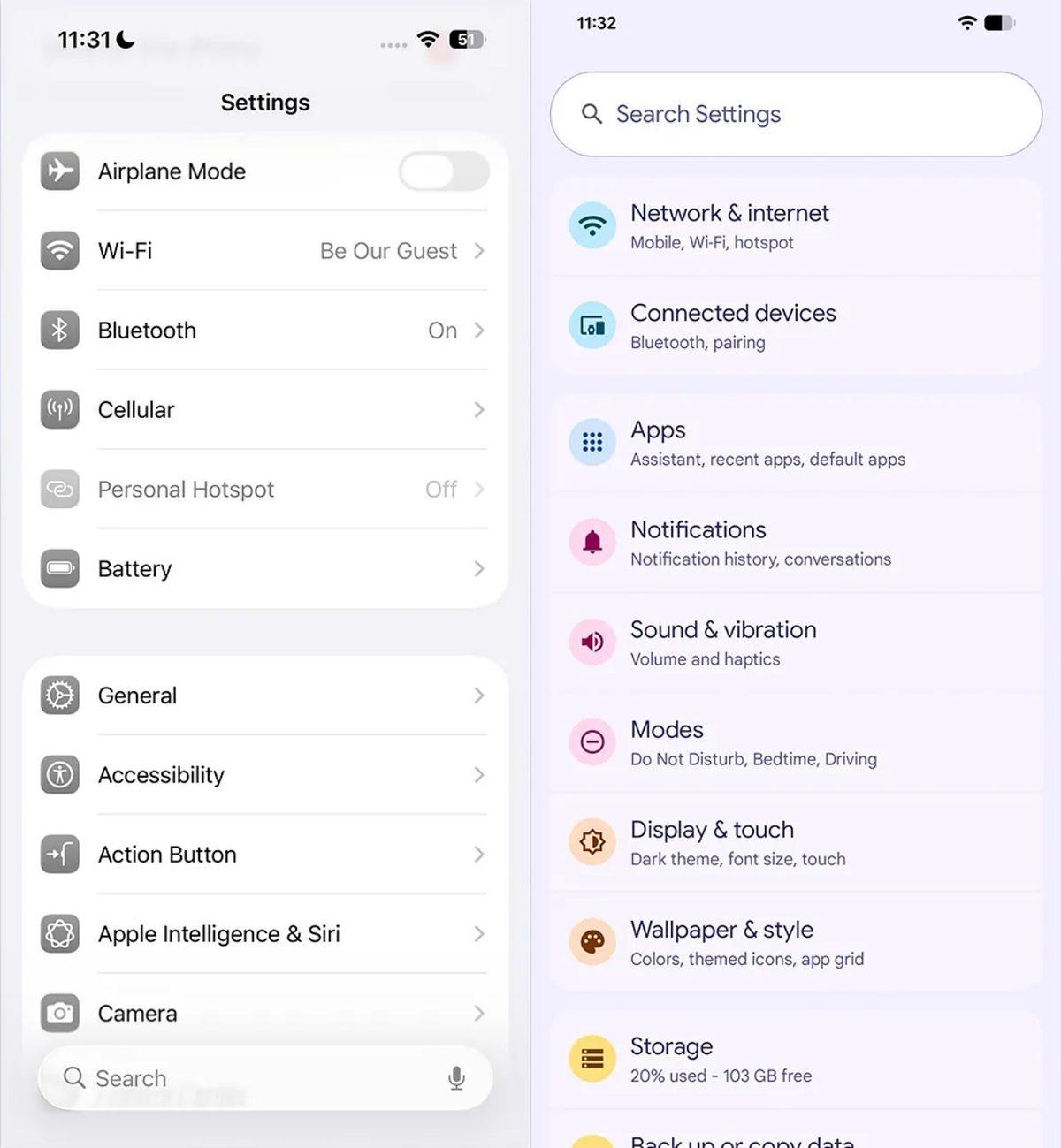 Eleştirildiği Kadar Kötü mü? Yapay Zeka, iOS 26 ile Android 16 Tasarımlarını Karşılaştırdı