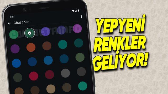 WhatsApp Cıvıl Cıvıl Olacak: Sohbet Temalarına 18 Yeni Renk Geliyor