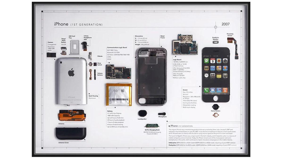 İlk iPhone, Parçalarına Ayrılarak Sanat Eserine Dönüştürüldü: Peki Fiyatı Ne Kadar?