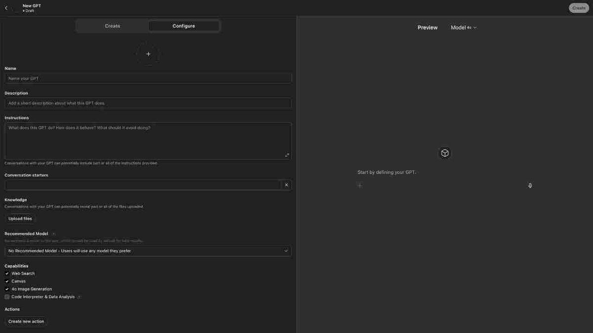OpenAI, Özel GPT İçin Model Seçme Özelliği Getirdi