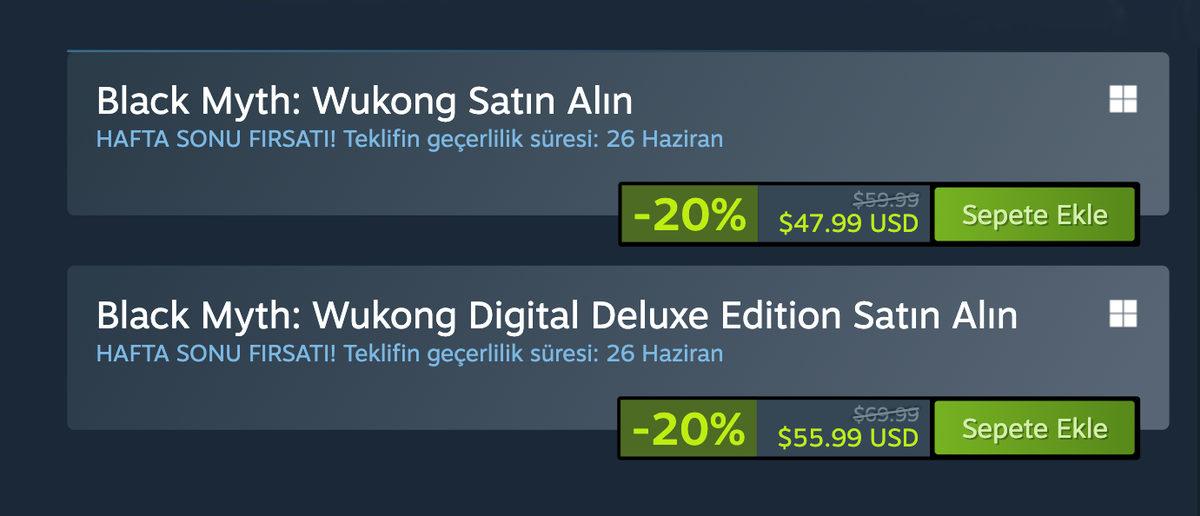 Sakın Kaçırmayın: Çıktığında Dünyayı Kasıp Kavuran Oyun Black Myth Wukong, İlk Kez Steam’de İndirime Girdi