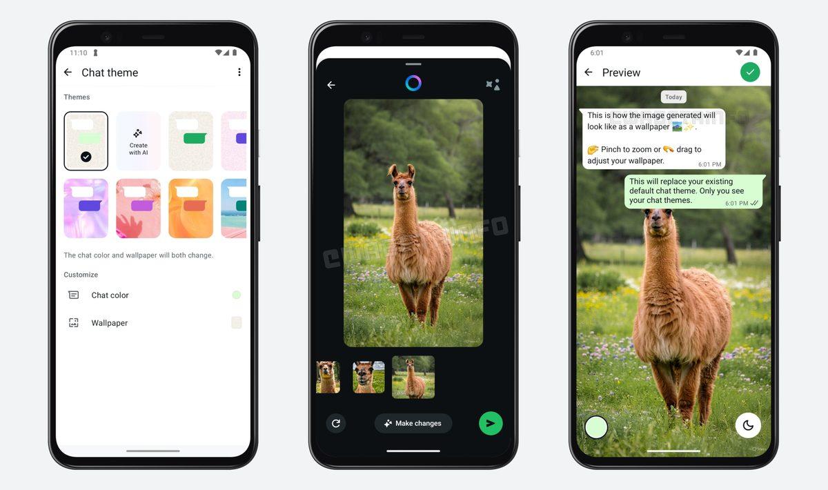 WhatsApp’a Yapay Zekâyla Duvar Kâğıdı Oluşturma Özelliği Geliyor