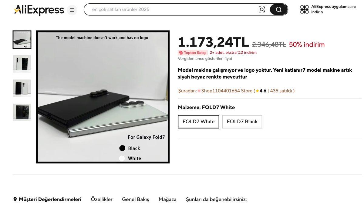 Samsung Galaxy Z Fold7’nin Maketleri Satışa Çıktı (Siz de Alabilirsiniz)