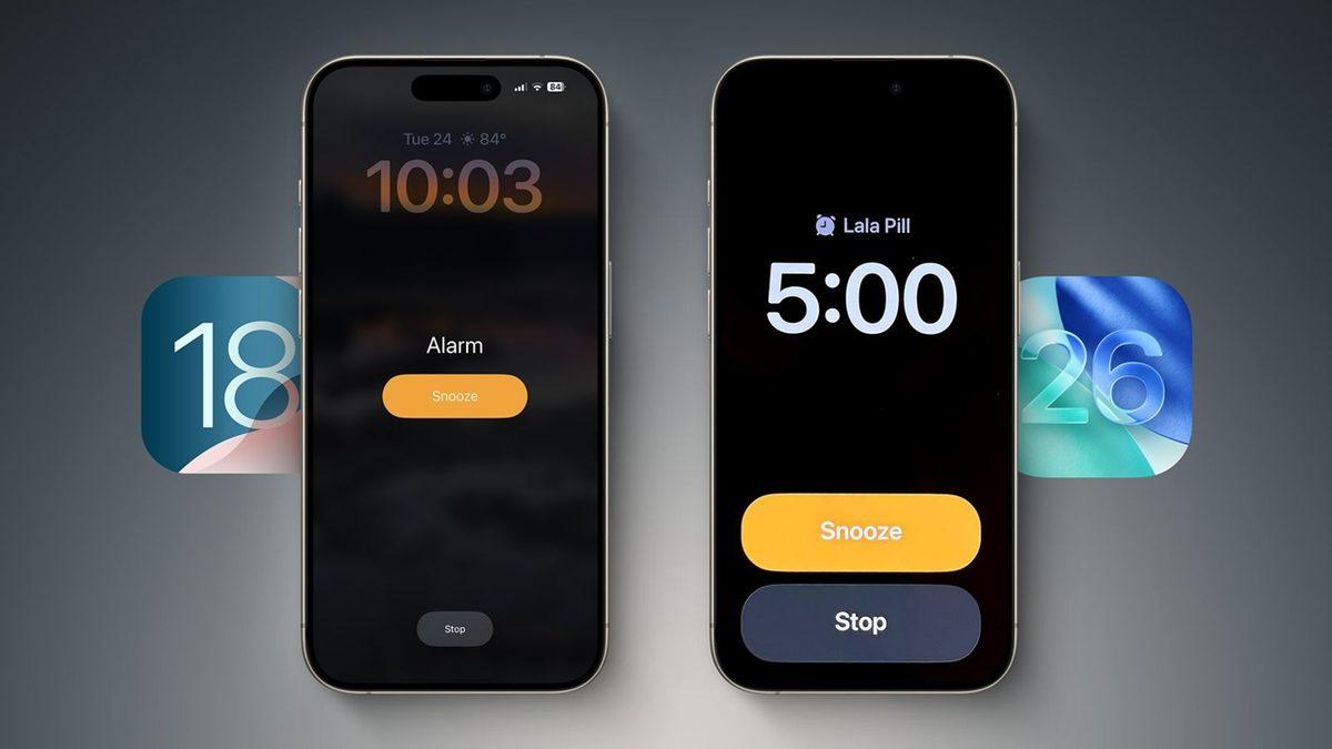 iPhone Kullanıcıları iOS 26’nın Yeni Alarm Tasarımı Yüzünden Uyuyakalacak (Şaka Değil)