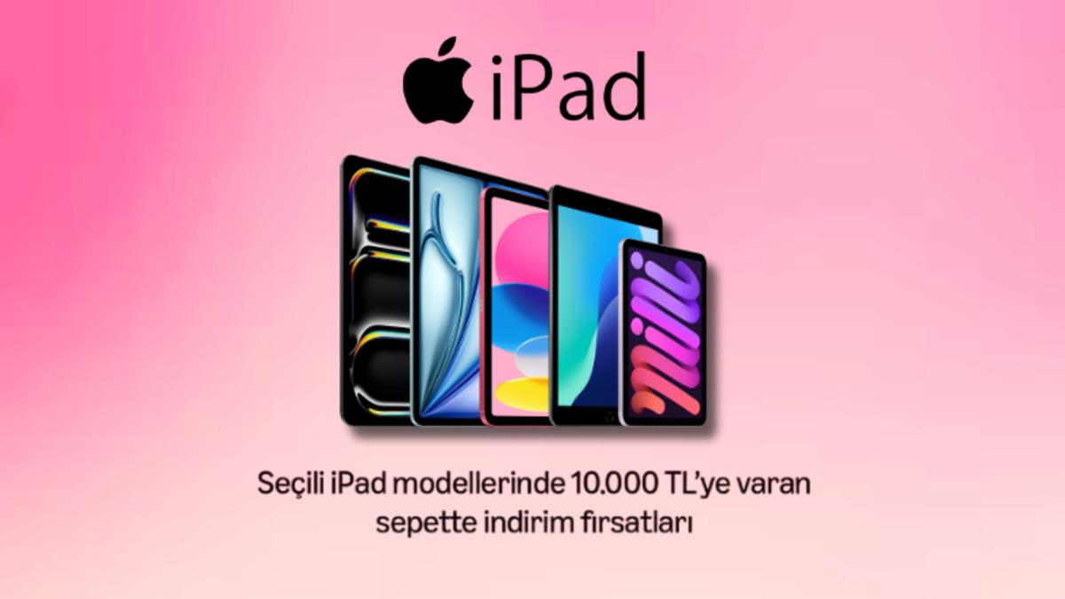 Amazon’da Seçili iPad Modellerinde Sepette 10.000 TL’ye Varan İndirim Fırsatları!