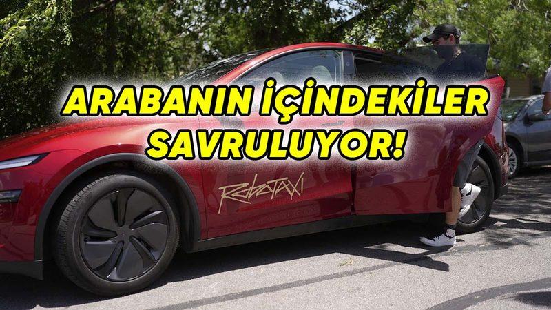 Tesla Robotaksilerde Ani Fren Sorunu Ortaya Çıktı: Arabanın İçindekileri Tepetaklak Ediyor! [Video]