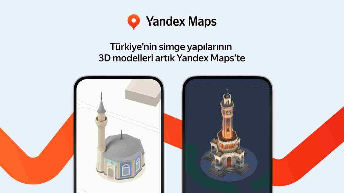 Yandex Harita, Artık Türkiye’deki Simgesel Yapıları 3 Boyutlu Olarak Gösteriyor