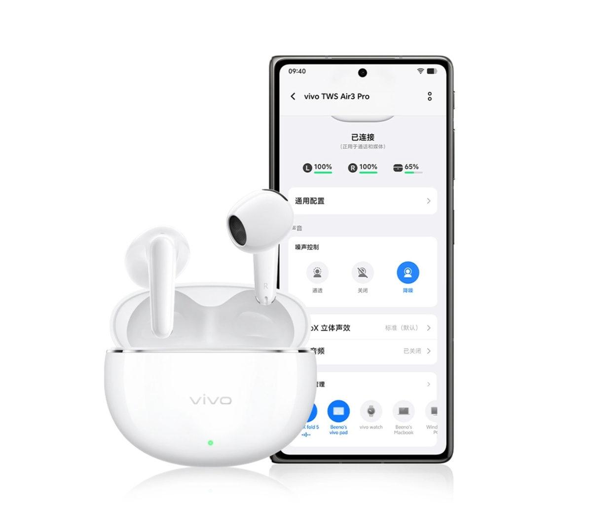 Sudan Ucuz Fiyata Aktif Gürültü Engelleme (ANC) Sunan Kulaklık vivo TWS Air 3 Pro Tanıtıldı