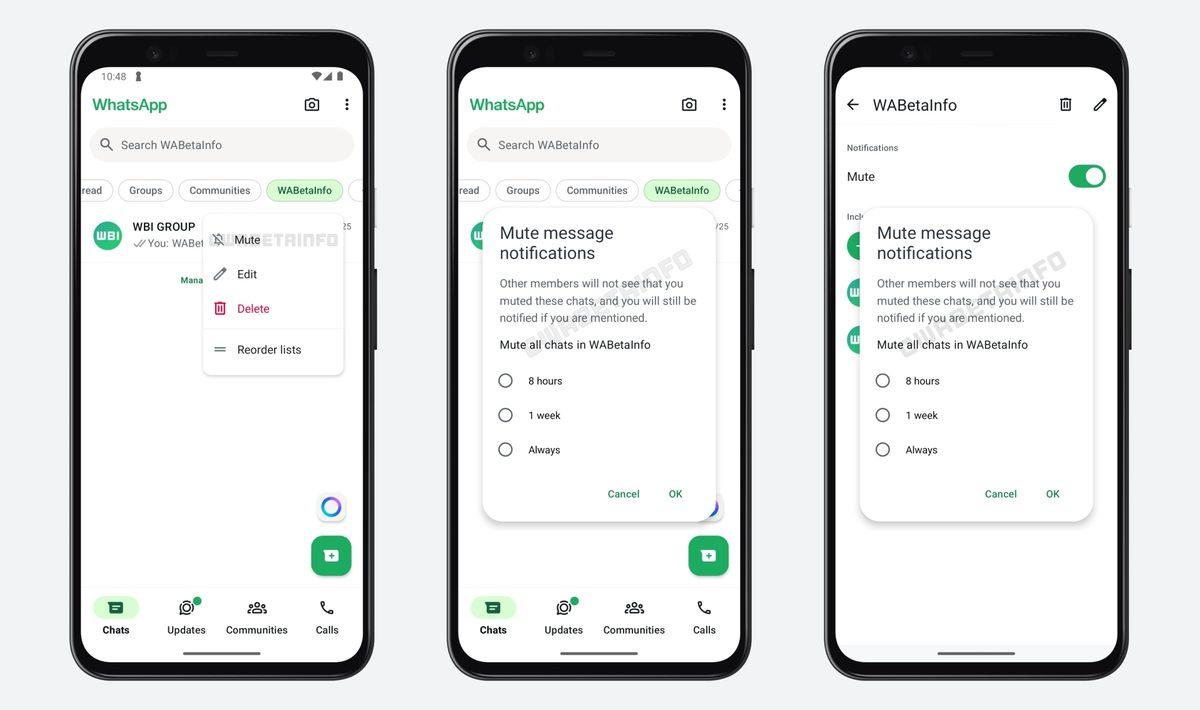 WhatsApp Bildirim Ayarlarına 