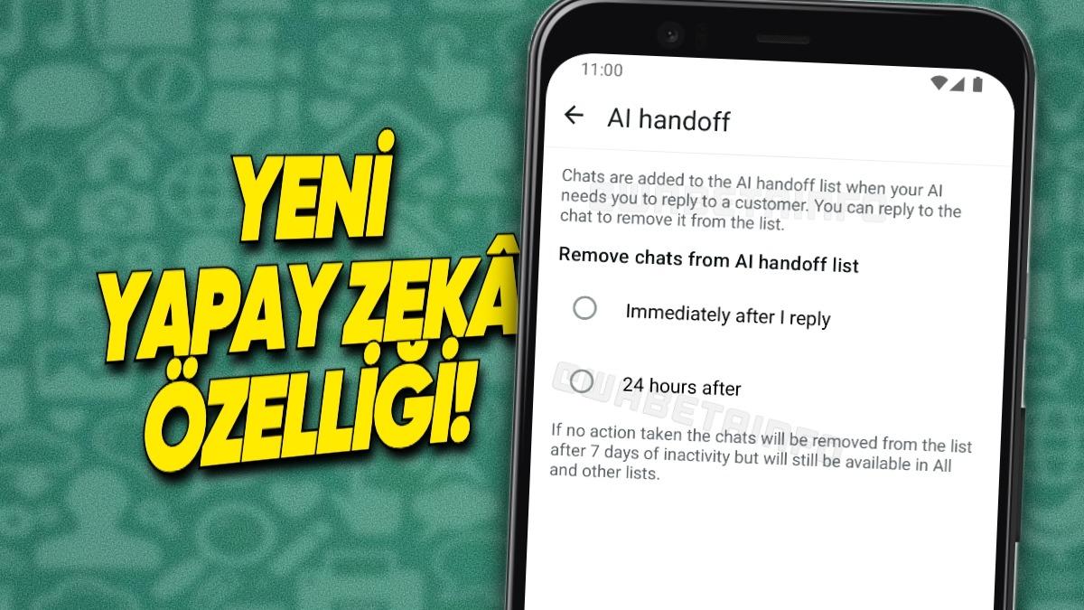 WhatsApp’a İşletmelerin Çok İşine Yarayacak Bir Yapay Zekâ Özelliği Geliyor
