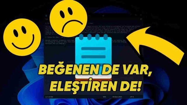 Microsoft, Windows 11 Not Defteri’ne Tartışmalı Bir Güncelleme Getirdi: Kimini Memnun Etti, Kimini Kızdırdı!