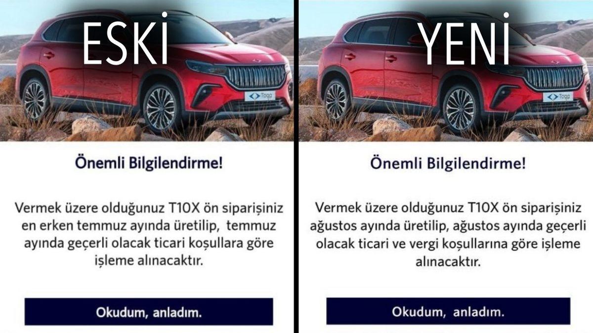 Elektrikli Otomobillere Yeni Vergi mi Geliyor? Togg’un Resmi Sitesindeki Uyarı Tedirginlik Yarattı