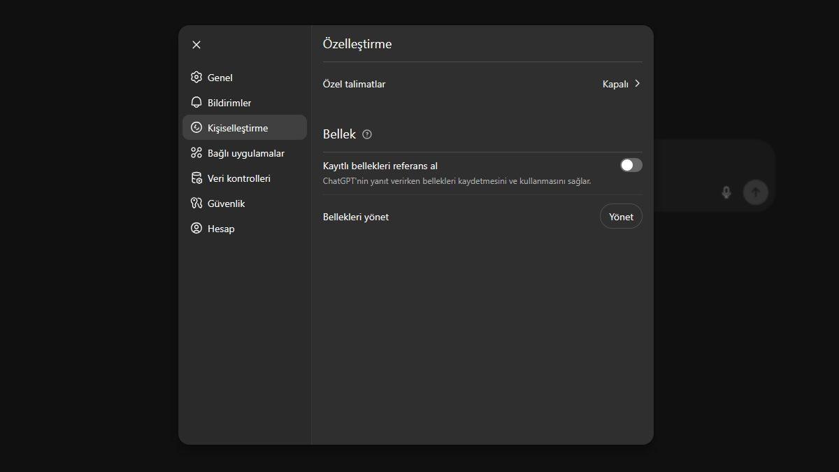 ChatGPT’nin Önceki Sohbetlerinizi Hatırlamasını Önleyecek ’Bellek Temizleme’ Nasıl Yapılır?