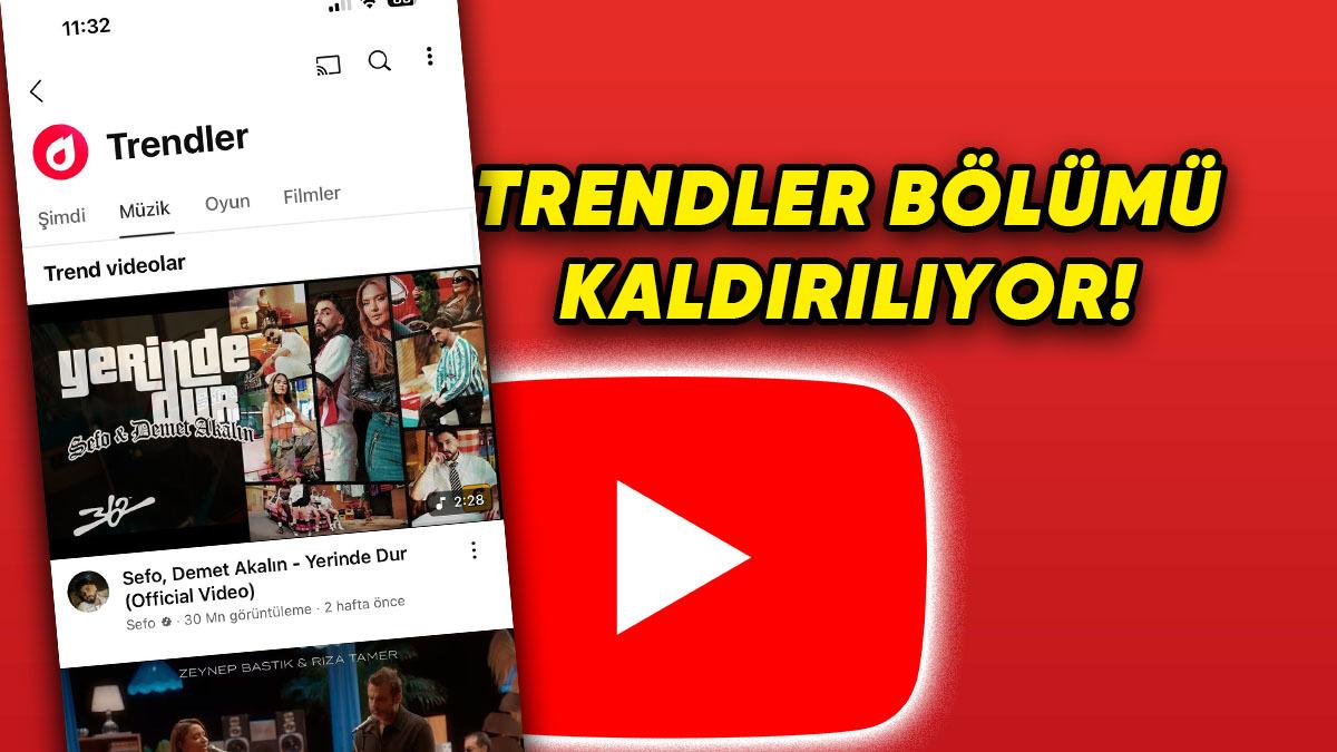 YouTube’un İkonik "Trendler" Bölümü Kaldırılıyor: İşte Nedeni!