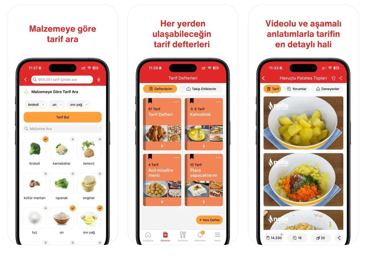 Evinizde Şef Olun! En İyi Yemek Tarifi Uygulamaları