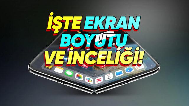 İlk Katlanabilir iPhone Olan iPhone Fold’un Ekran Boyutu Sızdı: Galaxy Z Fold 7’ye Kıyasla Ne Büyüklükte Olacak?