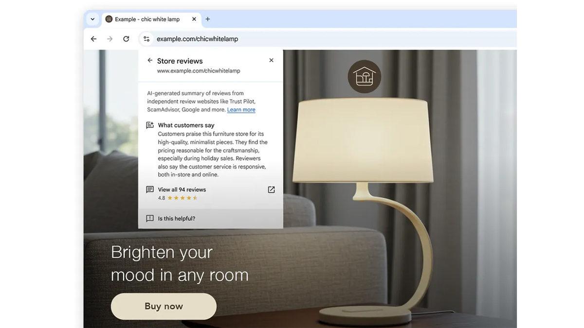 Google Chrome’a Efsane Bir Özellik Geliyor: Yapay Zeka, Beğendiğiniz Ürünün Diğer Kullanıcılarının Yorumlarını Özetleyecek