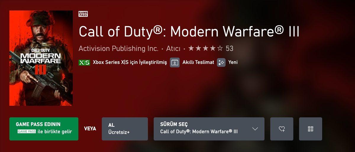 Toplam Değeri 5 Bin TL’yi Aşan Call of Duty: Modern Warfare 2 ve 3, Xbox’ta Ücretsiz GİBİ Oldu