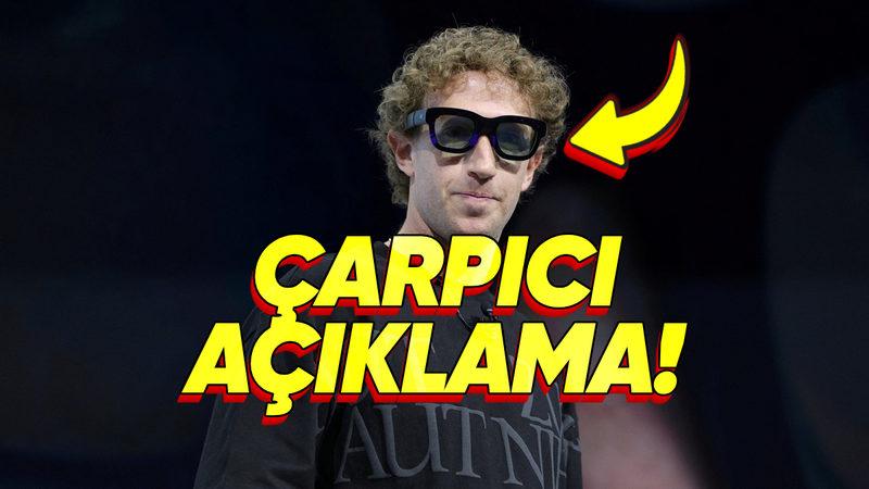 Mark Zuckerberg’den Yapay Zekâ Destekli Gözlükleri Almayanlara: "Gelecekte Zihinsel Açıdan Dezavantajlı Olacaksınız"