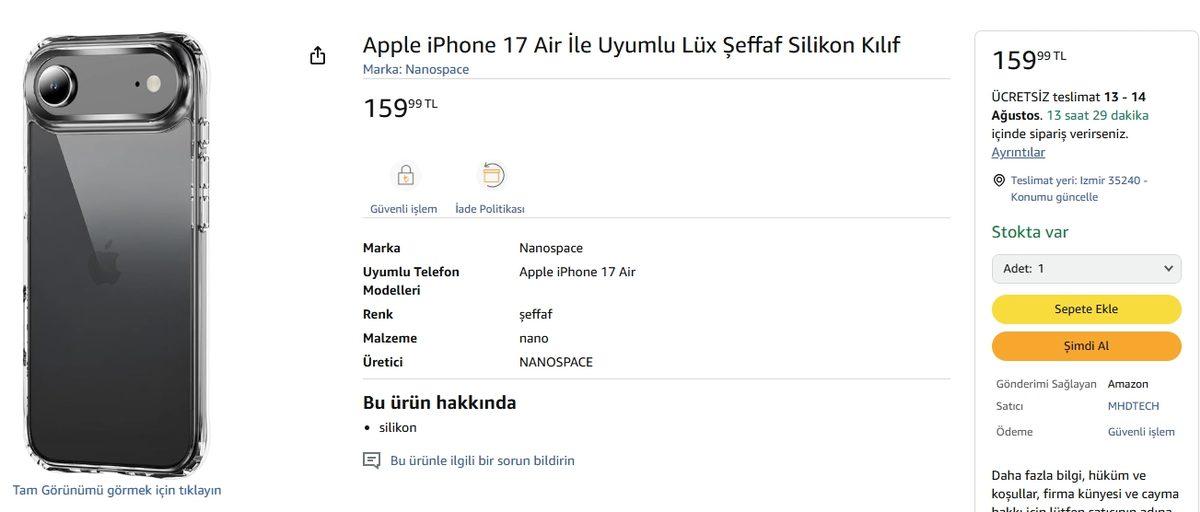 iPhone 17 Daha Tanıtılmadan Kılıfları Türkiye’de Satışa Çıktı