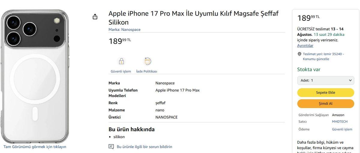 iPhone 17 Daha Tanıtılmadan Kılıfları Türkiye’de Satışa Çıktı