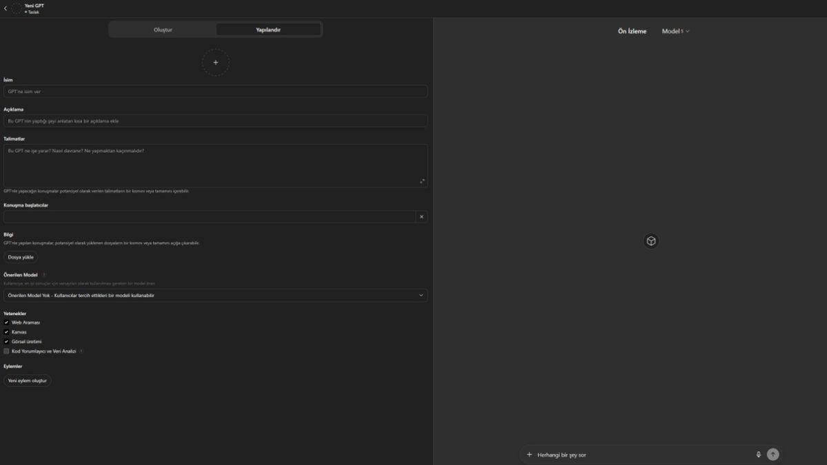 Kendi Yapay Zekânızı Yaratın: Adım Adım Kişisel Custom GPT Kurulum Rehberi