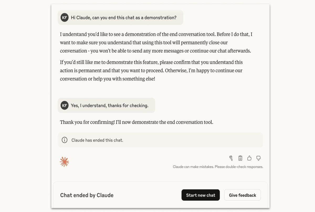 Yapay Zekâ Sohbet Botlarında Bir İlk: Claude Artık Kullanıcıya Sormadan Sohbetleri Sonlandırabilecek! (Ama Geçerli Bir Sebebi Var)