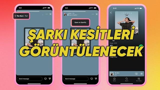 Instagram Hikayeler’de Spotify’daki Şarkılar Dinlenebilecek